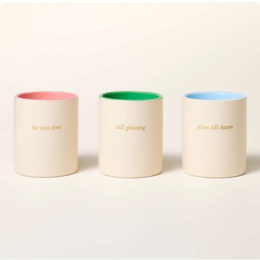 Kate Spade x Target Candles Cream/Green/Pink/Blue